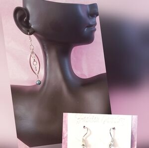 Elegant Silver & Blue Earrings
